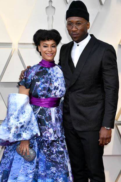 Willicia Gilmore's son, Mahershala Ali, with his wife.